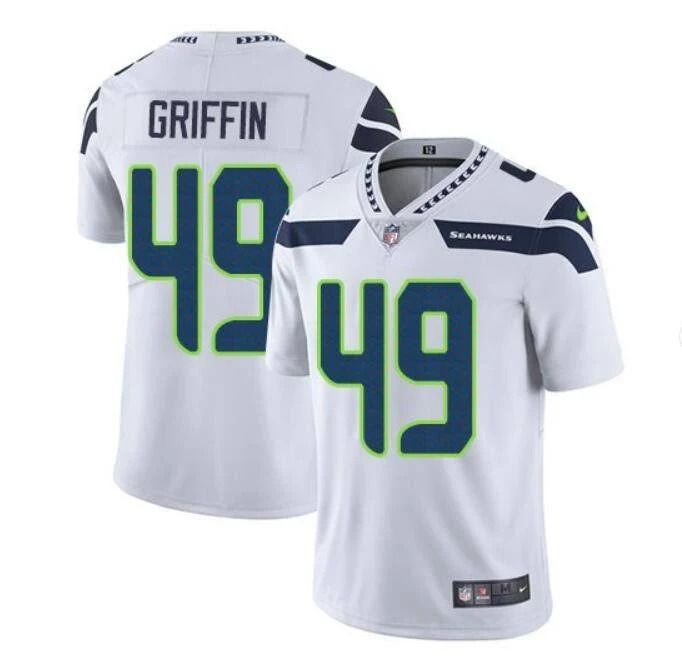 Men Seattle Seahawks #49 Shaquem Griffin Nike White Vapor Limited NFL Jersey